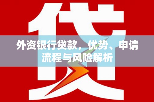 乾安外资银行贷款，优势、申请流程与风险解析